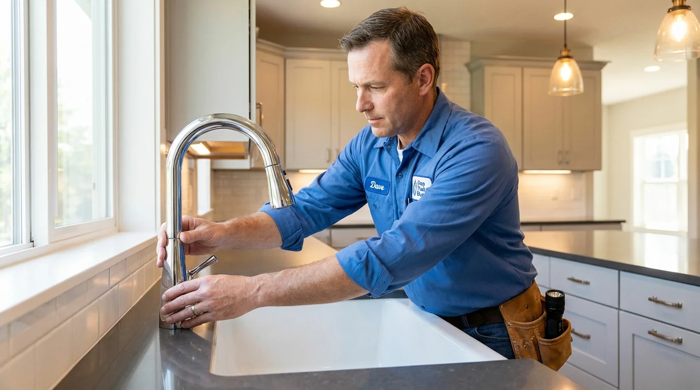 Kitchen faucet installation by Johns Plumbing LLC in Inglis