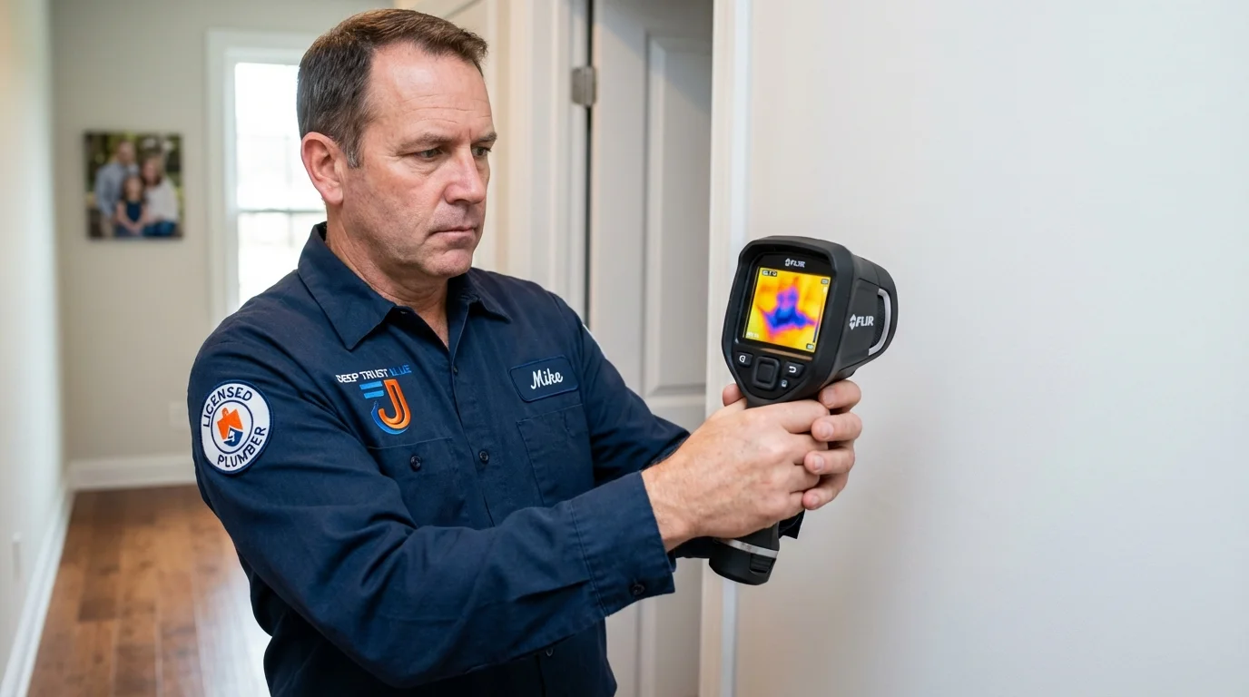 Thermal imaging leak detection by Johns Plumbing LLC in Inglis